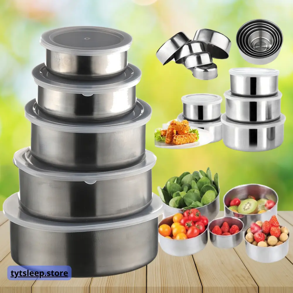 Набір судочків із кришкою